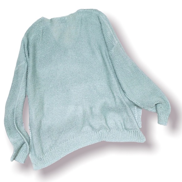 H&M Sage green oversized boho boxy sweater - Picture 2 of 4